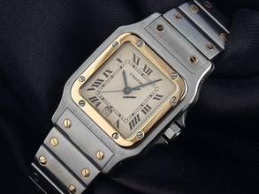 Thumbnail von Cartier Santos Galbée GM Ref.187901 1998 Full Set sehr gut Vintage