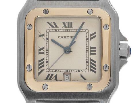  Cartier Santos Galbée GM Ref.187901 1998 Full Set sehr gut Vintage 