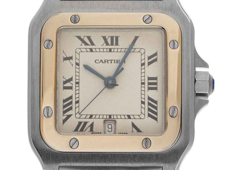  Cartier Santos Galbée GM Ref.187901 1998 Full Set sehr gut Vintage 