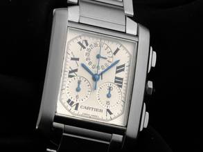 Thumbnail von Cartier Tank Française GM Großes Modell Ref.2303 2002 Full Set wie Neu Vintage