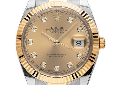  Rolex Datejust 41 Diamanten Ref.126333 2020 Full Set wie Neu 