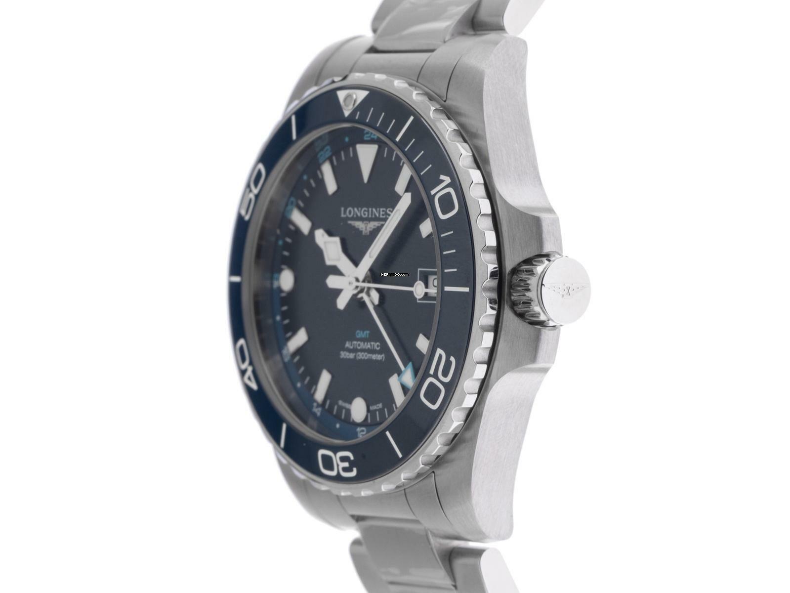  Longines HydroConquest GMT Ref.L3.790.4.96.6 2025 Full Set Ungetragen 