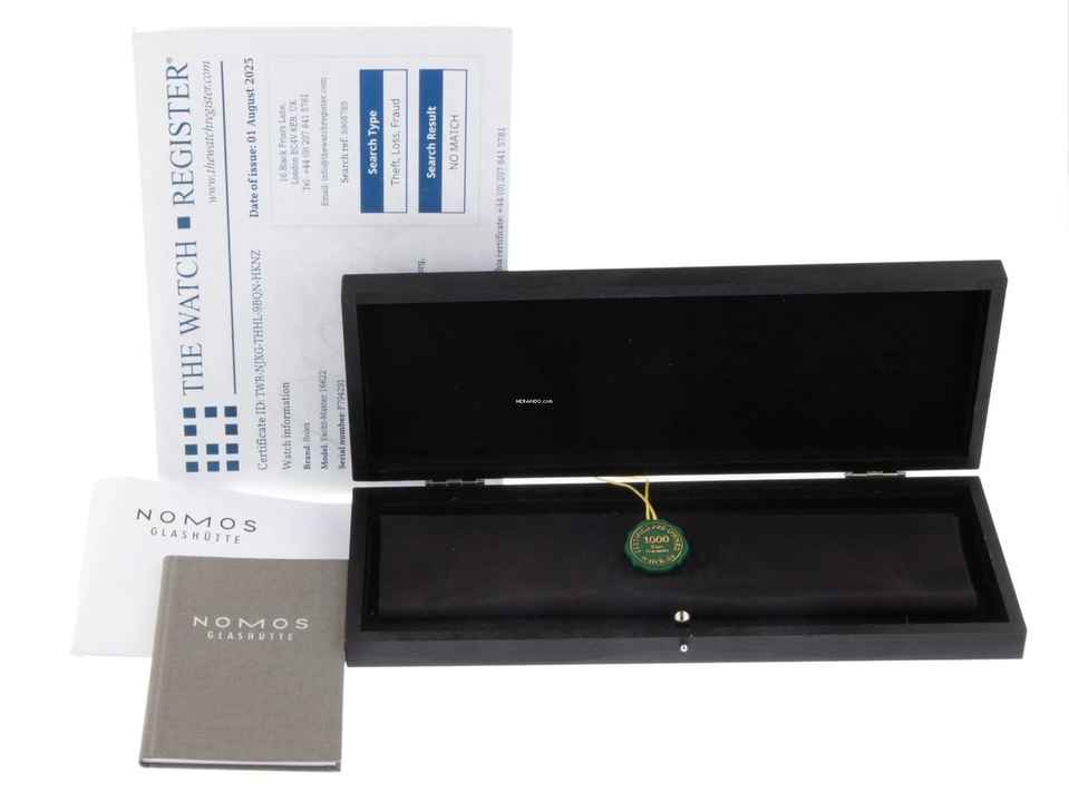  NOMOS Ludwig Glashütte Jubiläumsuhr Ludwig für Siemens Ref.207 2015 Full Set wie Neu 