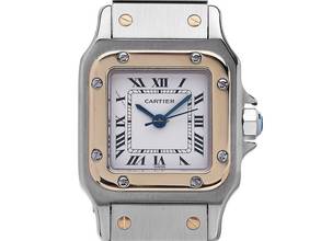 Thumbnail von Cartier Santos PM kleines Modell Ref.1170902 1995 Box&Beschreibung sehr gut Vintage