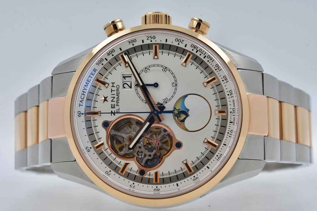  Zenith El Primero Chronomaster Open Grande Date Steel Gold 18k 51.2160.4047/01.M2160 