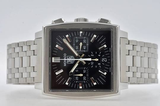  TAG Heuer Monaco Chronograph CW2111 Bracelet Box Papers 