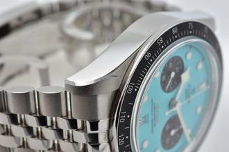 Thumbnail von Tudor Heritage Black Bay Chronograph 79360N Tiffany Flamingo Blue Dial