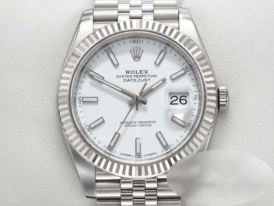 Rolex Datejust 41 126334 Edelstahl Weissgold 750 Automatik Stahl Gold Stainless Steel 18kt White Gold Jubilé-band Chronometer Oyster