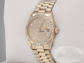 Thumbnail von Rolex Datejust 31mm Gelbgold 750 1999 Diamanten Brillanten Automatik Gold Damen
