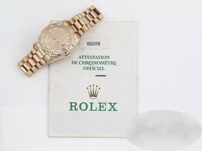 Thumbnail von Rolex Datejust 31mm Gelbgold 750 1999 Diamanten Brillanten Automatik Gold Damen