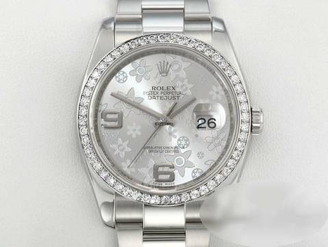 Rolex Datejust 36 Mm 116244 Stahl Weissgold 750 Diamanten Automatik Stainless Steel Oyster-band 18kt White Gold Chronometer 