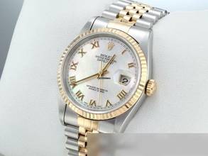 Thumbnail von Rolex Datejust 36 36mm 16233 Stahl Gelbgold 750 Perlmutt Automatik