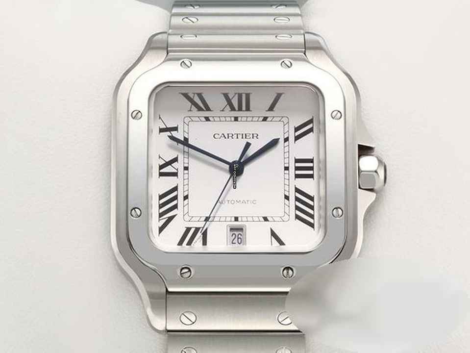  Cartier Santos Grosses Modell Edelstahl Wssa0018 2020 Automatik Stahl Steel 