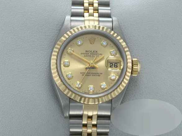  Rolex Lady-Datejust Edelstahl Gelbgold 750 Diamanten Automatik Stainless Steel 18kt Yellow Gold Stahl Jubilé-band Chronometer Oyster 