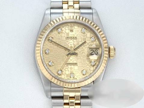  Rolex Datejust 31 Medium Stahl Gelbgold 750 Diamanten Automatik 18kt Yellow Gold Stahl Stainless Steel Jubilé-band Chronometer Oyster 