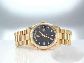 Thumbnail von Rolex Day-Date 36 36mm 18238 1996 Lc100 Diamanten Gelbgold 750 Automatik 18kt Yellow Gold President-band Chronometer Oyster