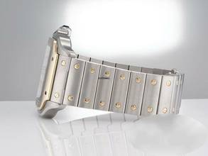 Thumbnail von Cartier Santos Großes Modell W2sa0006 2018 Edelstahl Gelbgold 750 Automatik