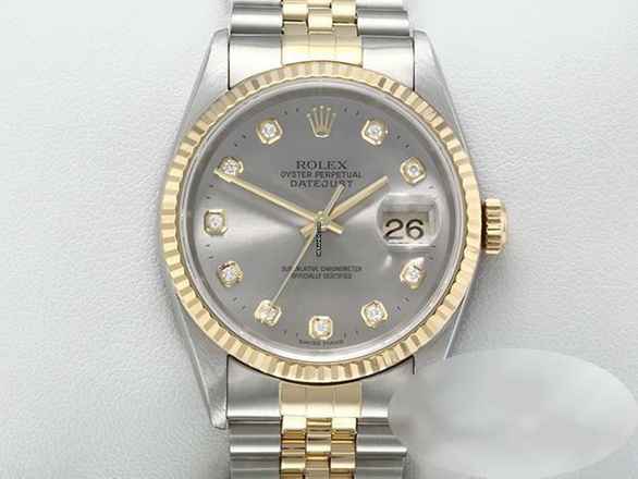 Rolex Datejust 36 36mm 16233 2001/02 Stahl Gelbgold 750 Diamanten Automatik 