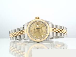 Thumbnail von Rolex Lady-Datejust Edelstahl Gelbgold 750 Diamanten Automatik Gold Stahl Stainless Steel 18kt Yellow Gold Jubilé-band Chronometer Oyster