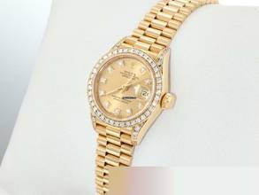 Thumbnail von Rolex Lady-Datejust Gelbgold 750 1994 Lc100 Diamanten Brillanten Automatik Gold Damen