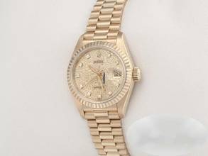 Thumbnail von Rolex Lady-Datejust Gelbgold 750 Diamanten 1997 Automatik Gold Damen