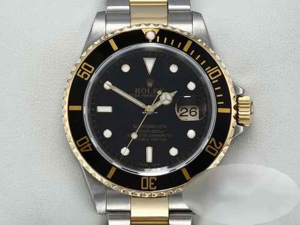  Rolex Submariner Date 40mm 16613 T 2005 Edelstahl Gelbgold 750 Automatik Stainless Steel 18kt Yellow Gold Oyster-band Chronometer Black Dial 