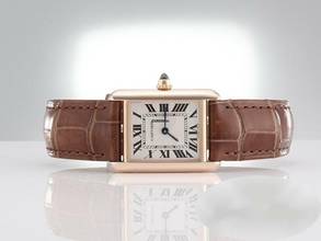 Thumbnail von Cartier Tank Louis Cartier Kleines Modell Rosegold 750 Wgta0010 2022 Handaugzug Gold