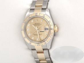 Thumbnail von Rolex Lady-Datejust 179313 Stahl Gelbgold 750 Goldust Diamanten Automatik Gold