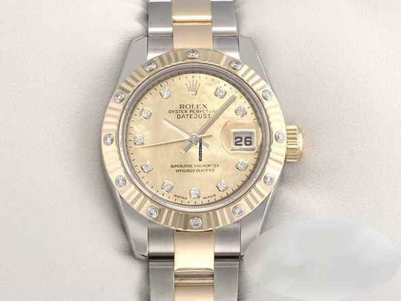  Rolex Lady-Datejust 179313 Stahl Gelbgold 750 Goldust Diamanten Automatik Gold 