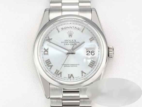  Rolex Day-Date 36 36mm 118206 Platin 950 2006 Automatik Platinum Herren Damen President-band Chronometer Oyster 