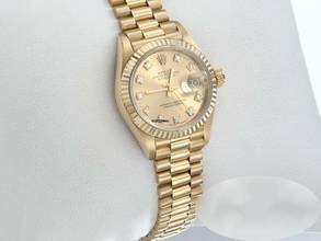 Thumbnail von Rolex Lady-Datejust Gelbgold 750 Diamanten Automatik 18kt Yellow Gold Damen President-band Chronometer Oyster