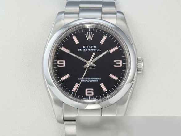  Rolex Oyster Perpetual 36 36mm 116000 2015 Edelstahl Automatik Stahl Damen Herren Stainless Steel Oyster-band Chronometer Black Dial 