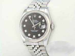 Thumbnail von Rolex Datejust 36 36mm 116234 2016 Stahl Weissgold 750 Diamanten Automatik Gold