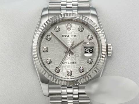  Rolex Datejust 36 Mm 116234 2015 Stahl Weissgold 750 Diamanten Automatik Stainless Steel 18kt White Gold Jubilé-band Chronometer Oyster 