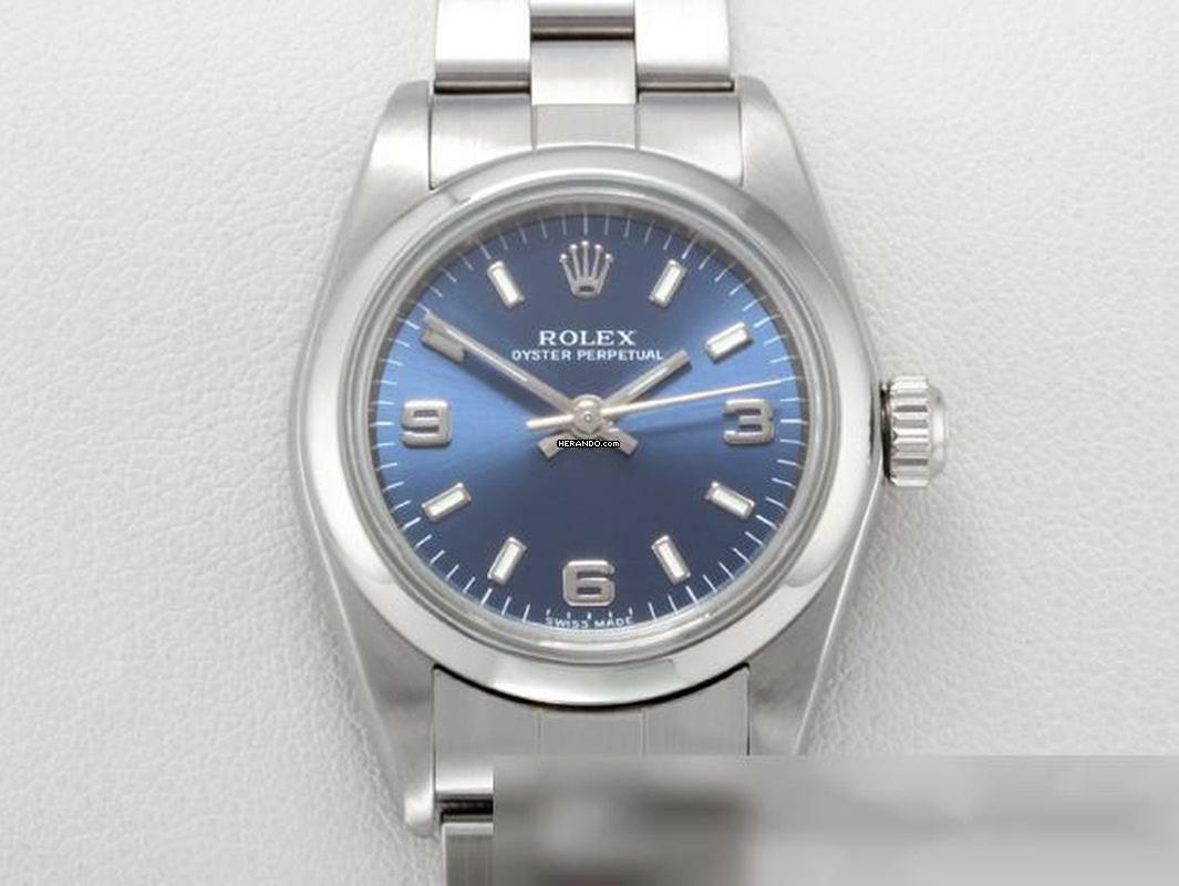 Rolex Oyster Perpetual 26 26mm 2000 Edelstahl Automatik Stahl Damenuhr Stainless Steel Oyster-band