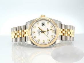 Thumbnail von Rolex Datejust 36 Mm 116233 2013 Diamanten Stahl Gelbgold 750 Automatik