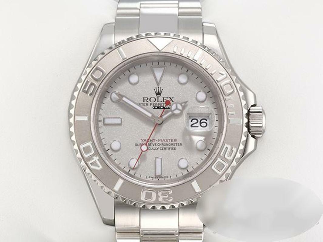 Rolex Yacht-Master 40 16622 2003 Stahl Platin 40mm Automatik Yacht Master Stainless Steel Oyster-band