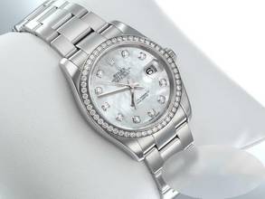 Thumbnail von Rolex Datejust 36 116244 2014 Stahl Weissgold 750 Perlmutt Diamanten Automatik Stainless Steel 18kt White Gold Oyster-band Chronometer