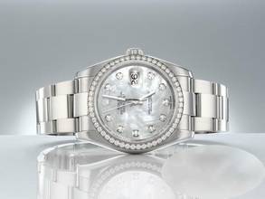 Thumbnail von Rolex Datejust 36 116244 2014 Stahl Weissgold 750 Perlmutt Diamanten Automatik Stainless Steel 18kt White Gold Oyster-band Chronometer