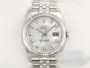 Thumbnail von Rolex Datejust 36 36mm 116234 Stahl Weissgold 750 Perlmutt Diamanten Automatik Stainless Steel 18kt White Gold Jubilé-band Chronometer Oyster