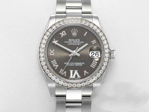  Rolex Datejust 31 31mm Medium 178384 2011 Stahl Weissgold 750 Diamanten Automatik Stainless Steel 18kt White Gold Oyster-band Chronometer 