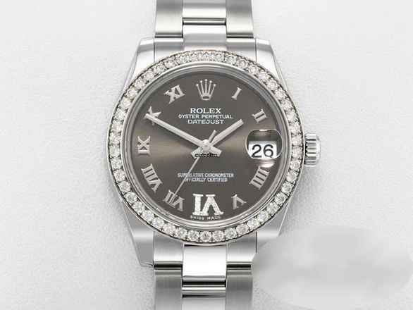  Rolex Datejust 31 31mm Medium 178384 2011 Stahl Weissgold 750 Diamanten Automatik Stainless Steel 18kt White Gold Oyster-band Chronometer 