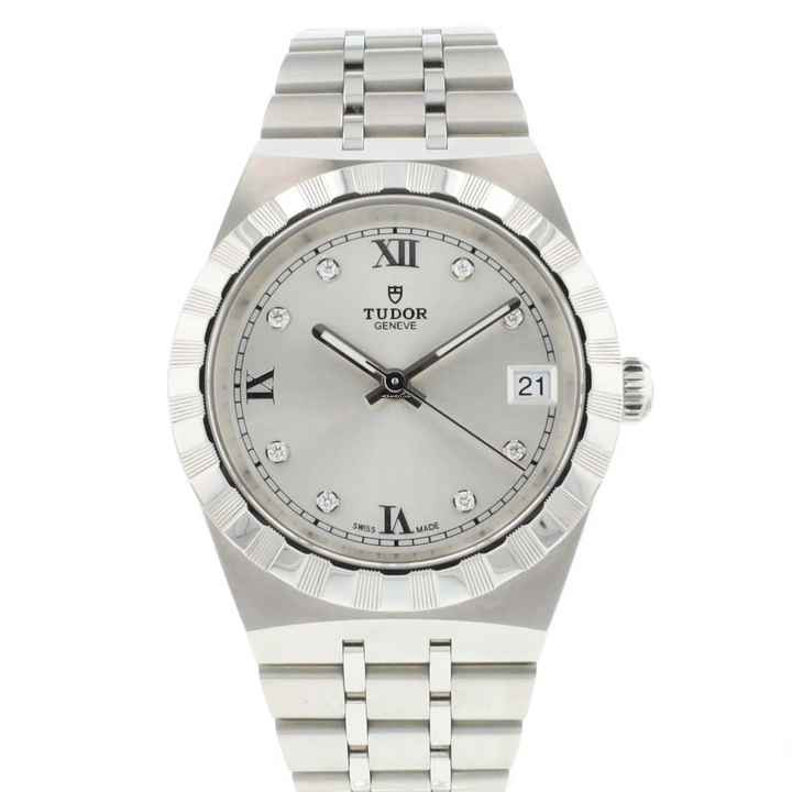  Tudor Royal Day-Date 34 Silver Diamond Dial Like NEW '25 