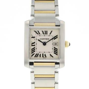  Cartier Tank Française MM Steel Gold Date 