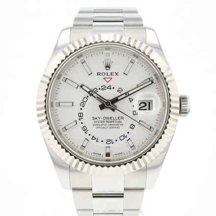  Rolex Sky-Dweller Steel Oyster Silver Dial 