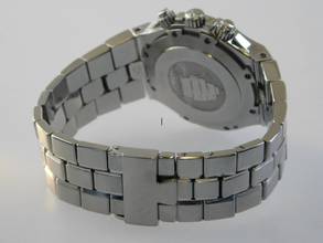 Thumbnail von Vacheron Constantin Overseas Chronograph Automatik Stahl im Top Zustand mit schwarzem Blatt Automatik Chronograph 40mm Kaliber 1137