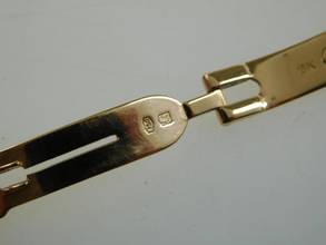 Thumbnail von Cartier Trinity massiv 18 Karat Gelbgold Lady 25 mm original Diamantbesatz und Goldband special Edition very rare