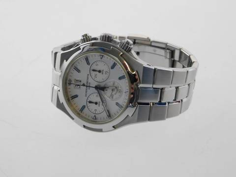  Vacheron Constantin Overseas Chronograph Automatik Stahl im Top Zustand mit silbernen Blatt 