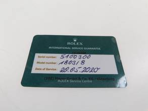 Thumbnail von Rolex Day-Date 36 mit Rolex Service Papieren von 2020 Day-Date 18 Karat Gelbgold im Top Zustand blaues Blatt LC 100 deutscher Wochentag