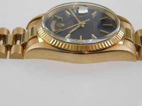 Thumbnail von Rolex Day-Date 36 mit Rolex Service Papieren von 2020 Day-Date 18 Karat Gelbgold im Top Zustand blaues Blatt LC 100 deutscher Wochentag